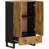 vidaXL Visoka omara s predalom 60x33x100 cm trden mangov les in železo | Shoptok.si