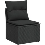 vidaXL 9-dijelni set vrtnih sofa s jastucima crni od poliratana bagrem | shoptok.hr