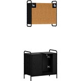  Set ormarića za kupaonicu 2 kom. Crni hrast 65,5 x 34 x 61 cm Slike