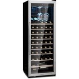 Klarstein Vinamour 46 Uno, vinoteka, 1 zona, 155 l / 46 fl., 4-18 °C, nehrđajući čelik | shoptok.hr