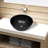  Keramički Umivaonik Crni Okrugli | shoptok.hr