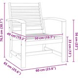  Stolica 2 Komad Smeđa 65 x 60 x 76,5 cm Čvrsto teak drvo | shoptok.hr
