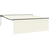  Skrovita tenda Krema 400 × 300 cm Poliester i aluminij | shoptok.hr