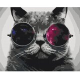  Slika za samostalno slikanje - Cat With Glasses 50x40 | shoptok.hr