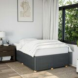 Maison Chic Posteljni okvir - Dvoposteljna postelja - Zakonska postelja brez vzmetnice temno siva 120x190 cm blago-J12996, (21761493) | Shoptok.si