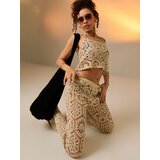 Sinsay Prozirne Heklane Flare Hlače | shoptok.hr