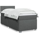 The Living Store Box spring postelja z vzmetnico temno siva 90x200 cm blago - Box Spring Postelja, (21521203) Cene