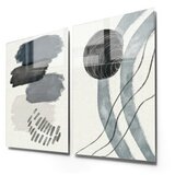 WALLXPERT dekorativna slika od kaljenog stakla (2 komada) 1998 30 x 45 | ePonuda.com