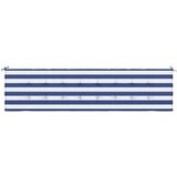  Jastuk za vrtnu klupu plavo-bijeli prugasti 200x50x4 cm tkanina | Eponuda.ba