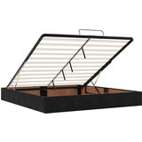 vidaXL Otomanski krevet s madracem i LED crni 180x200cm baršunasti | shoptok.hr