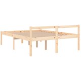  Krevet za starije osobe 135 x 190 cm bračni od masivne borovine | shoptok.hr