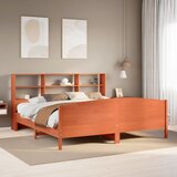  s regalom za knjige bez madraca 200x200 cm od borovine | shoptok.hr