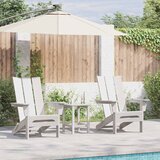  Vrtna stolica 2 pcs Bijelo 80.5 x 74.5 x 92 cm Polietilen | shoptok.hr