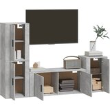  4-dijelni set TV ormarića siva boja betona drveni | shoptok.hr