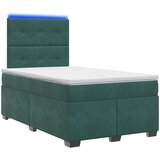  Boxspring krevet s madracem Tamnozelena 120 x 190 cm Baršun | shoptok.hr