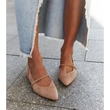 Gemre Beige ballerinas with leather insole Morcosa | shoptok.hr