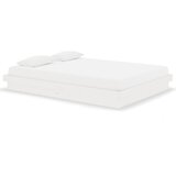 The Living Store Posteljni okvir bel iz trdnega lesa 135x190 cm - Posteljni Okvir, (21531350) | Shoptok.si