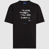 Karl Lagerfeld Majice s kratkimi rokavi KLJ RELAXED KARLISM TEE Črna Cene