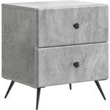  Noćni ormar Betonska siva 43 x 34 5 x 47 5 cm Konstruirano drvo | shoptok.hr