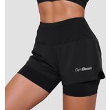 GymBeam ženski šorc za trčanje pulse 2u1 black | ePonuda.com