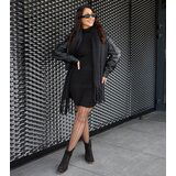 Gemre Black leather ankle boots with low block heel Karino | Shoptok.si