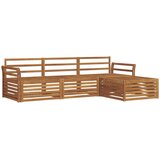  Set vanjskih sofa Prirodna 254 x 162,5 x 73 cm | shoptok.hr