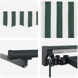  Ručni okvir tende s LED-ima Zelena, Bijela, Antracit 5 x 3 m | shoptok.hr