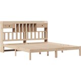 vidaXL Knjižna postelja brez vzmetnice 180x200 cm trdna borovina | Shoptok.si