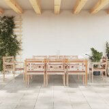  The Living Store Batavia stoli 8 kosi sprana bela trdna tikovina - Batavia Stol, (21501103) | Shoptok.si