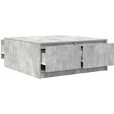  Stol za kavu s ladicama beton sivi 100x100x40 cm | shoptok.hr