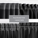 Restilo zasłona BLACKOUT kolor czarny szarfa upinająca styl klasyczny taśma materiał blackout 200x300 | shoptok.hr