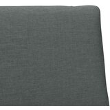  Tapecirani uzglavlje Tamno siva 90 cm Čvrsto borovo drvo | shoptok.hr