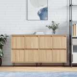 vidaXL Komoda 2 kosa sonoma hrast inženirski les | Shoptok.si