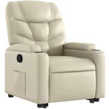 vidaXL Naslonjač na podizanje od umjetne kože krem | shoptok.hr