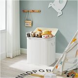 Songmics Koš za perilo 150 L, bel bambus | Shoptok.si