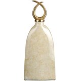  Vaza 24 x 13 x 64 cm Kristal Zlat Kovina Bela | Shoptok.si