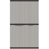 Vanjski ormarić za pohranu sivo-crni 97 x 37 x 165 cm PP | shoptok.hr