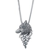 INF Ogrlica z obeskom volk Silver, (21237830) | Shoptok.si