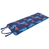 Modra vrtna sedežna blazina za ležalnik 52x148 cm Seahorse –