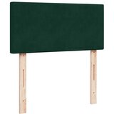  Otomanski krevet s madracem i LED tamnozeleni 80x200cm baršun | shoptok.hr