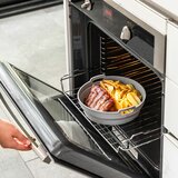 Paket sklopivih silikonskih košara s ručkama i separatorima za zračnu fritezu InnovaGoods (3 komada) | shoptok.hr