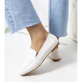 Gemre Leather ecru women's shoes Maple | Shoptok.si