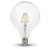V-tac led sijalica E27 6W 3000K staklo G125 sa samsung čipom | ePonuda.com