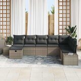  Sjedeća garnitura za vrt 8 kom. Siva poliratan 55 x 62 x 69 cm | Shoptok.si