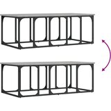  Stolić za kavu siva boja hrasta 100x50x35,5cm konstruirano drvo | shoptok.hr