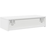  Zidna polica s ladicama bijela 60x26,5x15 cm izrađeno drvo | shoptok.hr