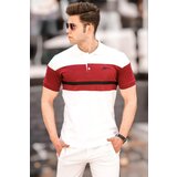 Madmext Men's White Polo Neck T-Shirt 5239 Cene