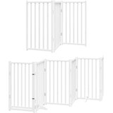  Vrata za pse s vratašcima 12 panela sklopiva 600 cm drvo topole Bijela 50 x 90 x 2 cm | shoptok.hr