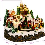  Božićno selo s vlakom SALO 25,5 x 20 x 23 cm Smola Šareni | shoptok.hr