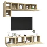  5-dijelni set TV ormarića boja hrasta sonome konstruirano drvo | shoptok.hr